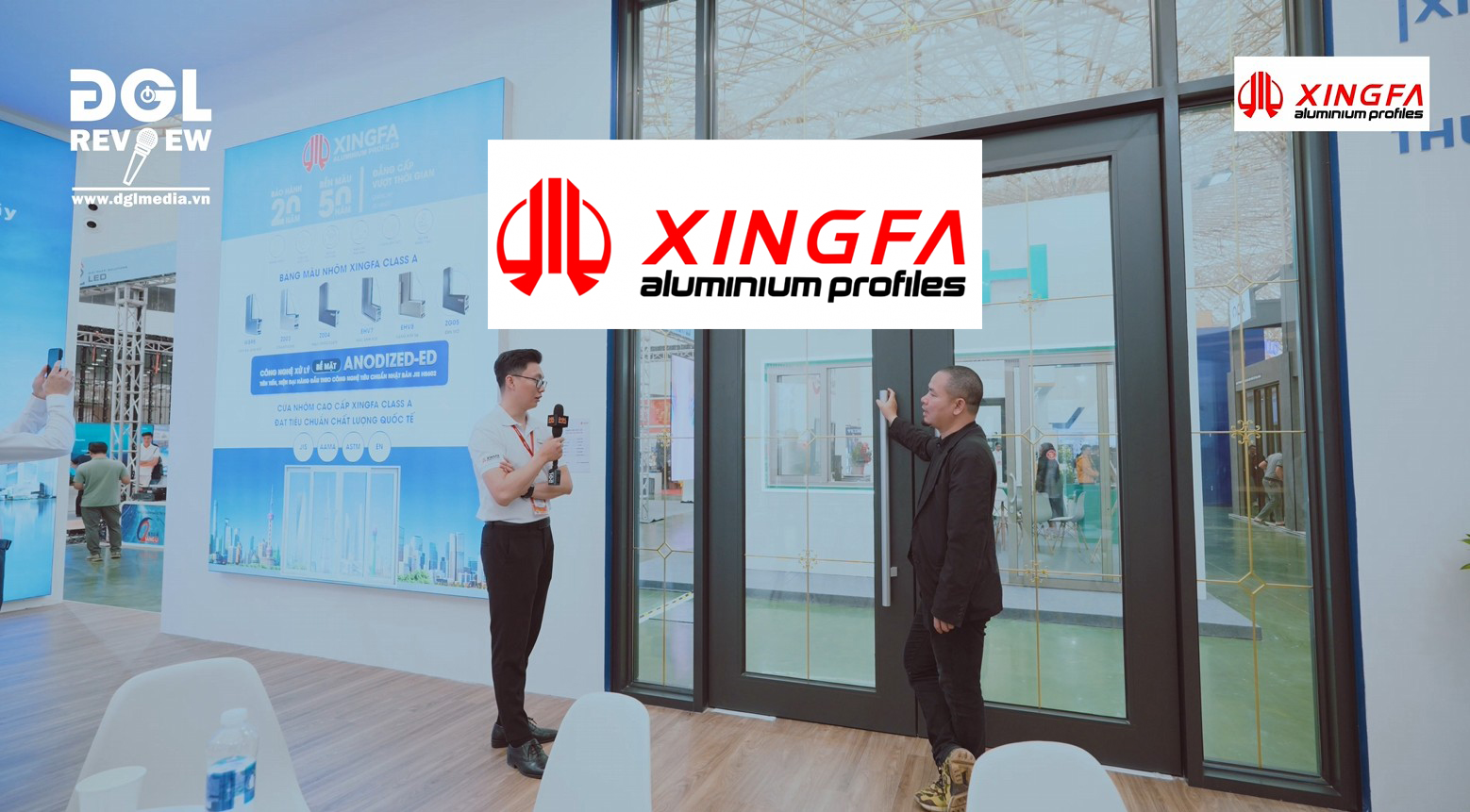 Review thương hiệu nhôm hệ XINGFA tại triển lãm Vietbuild 2026